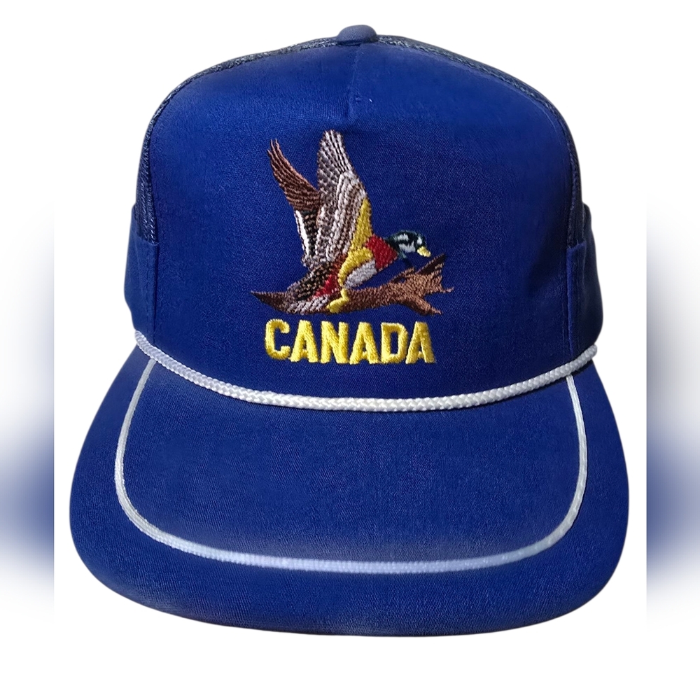 Blue Canada Embroidered Hat